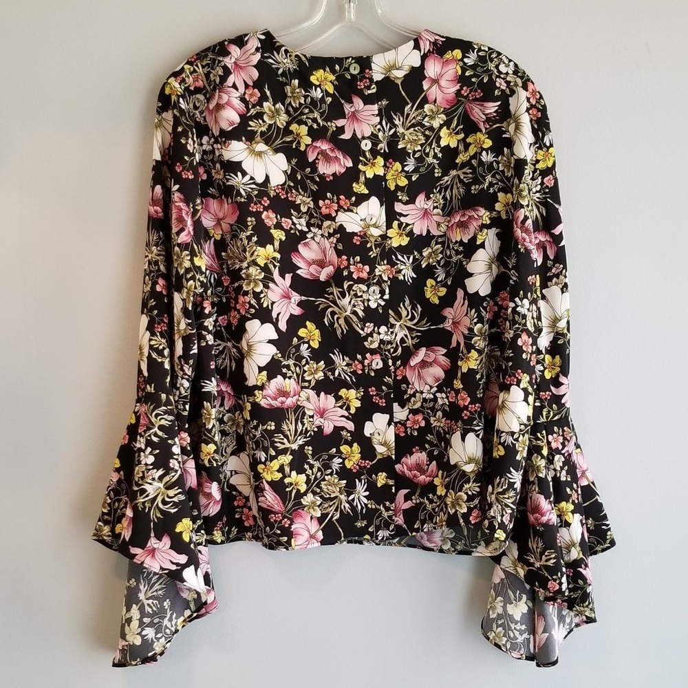 Catherine Malandrino Floral Blouse-Size L